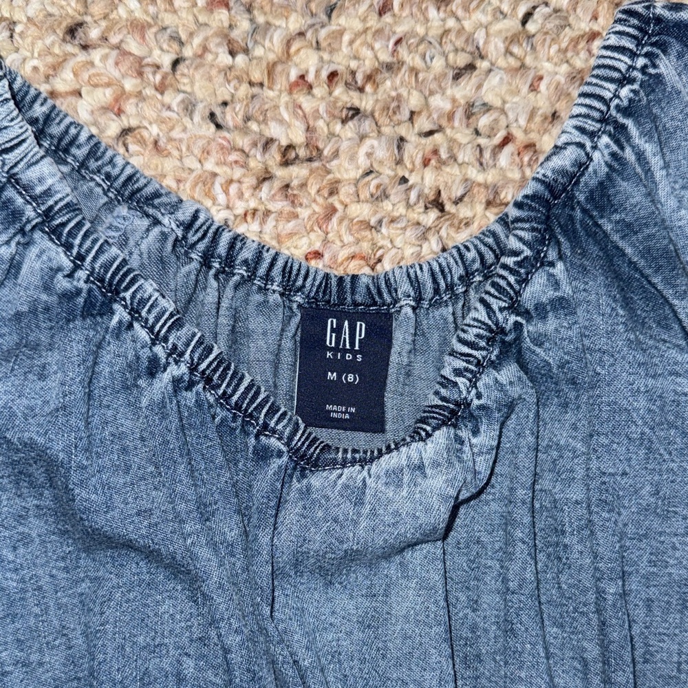 GAP Blue Denim Casual Kids Dress - Picture 2 of 9